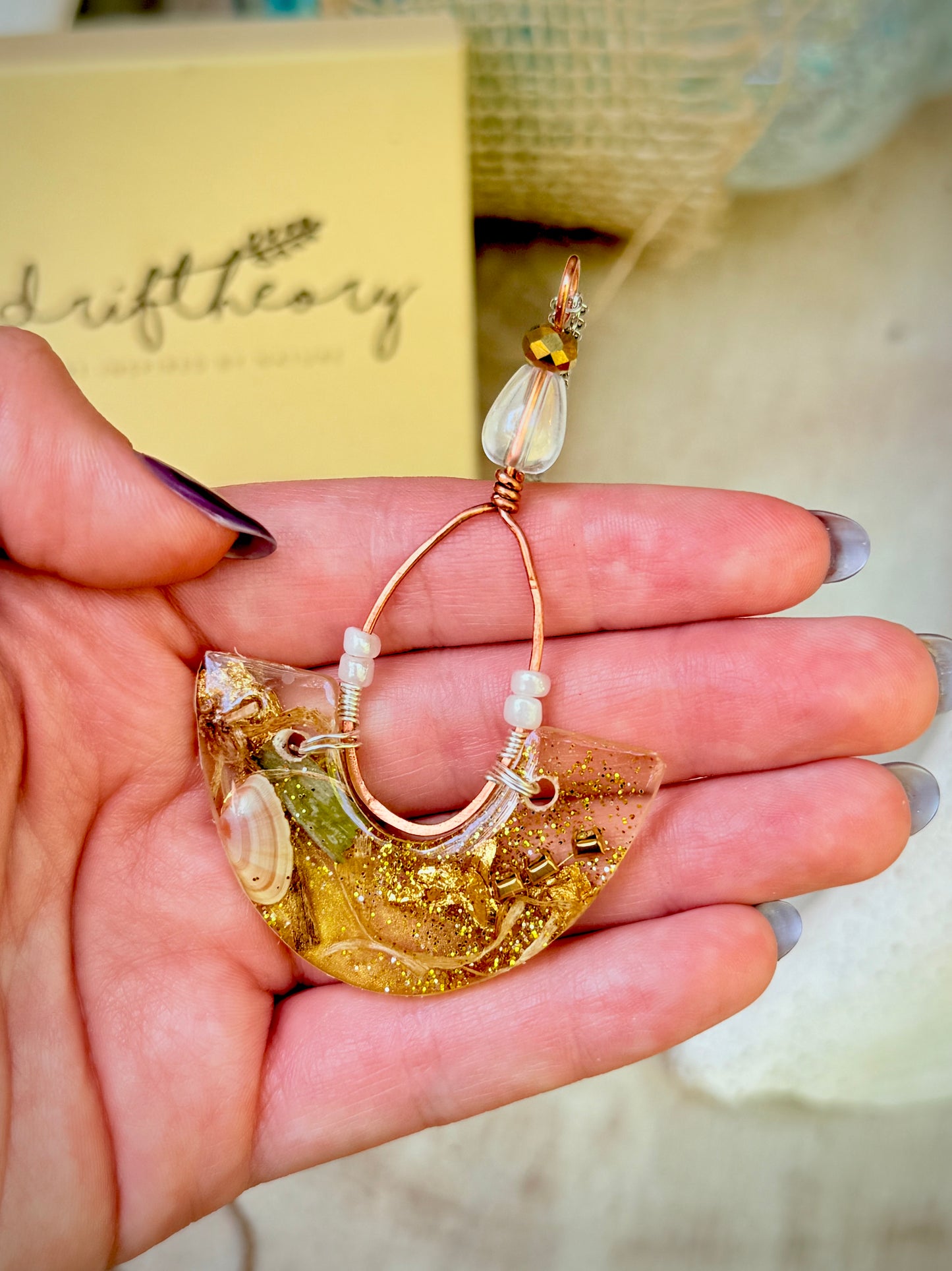 Treasure Island Resin Necklace