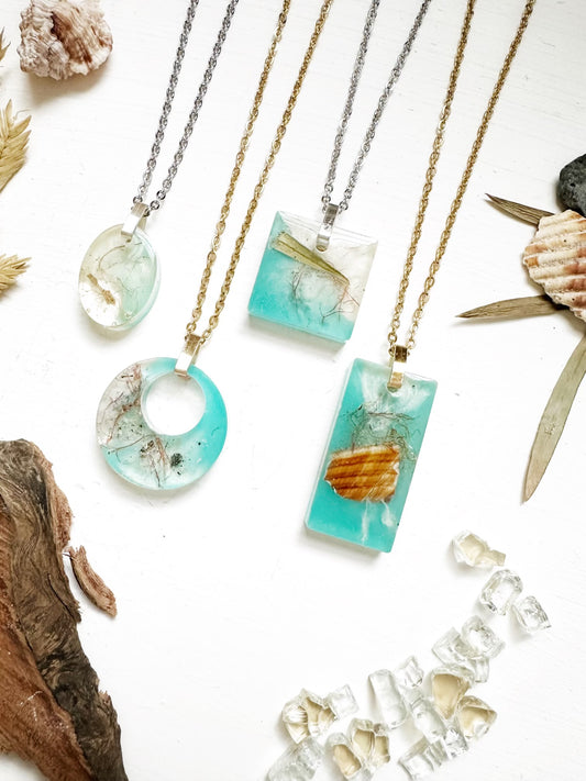 St. Pete Beach Resin Necklaces