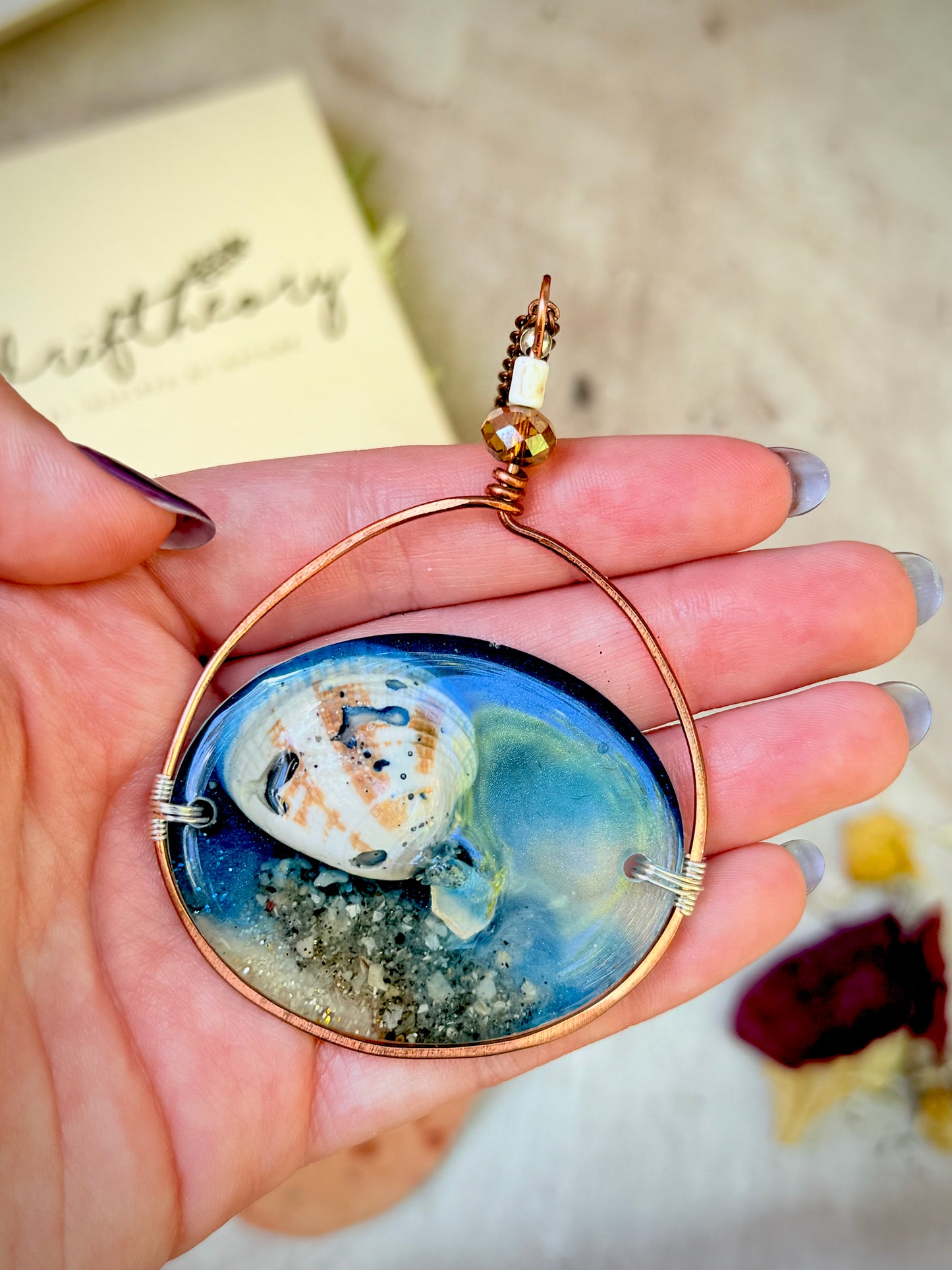 Caspersen Beach Resin Necklace