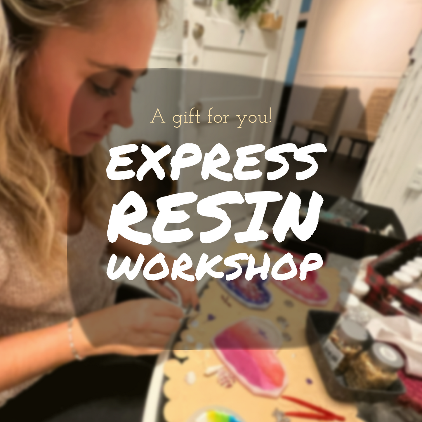 Express Resin Ornament Private Studio Workshop || Giftcard