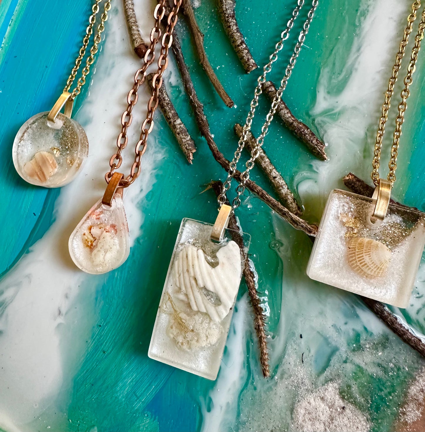 Customizable || Clearwater Beach Florida Resin Nature Jewelry