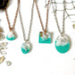 Customizable || Casey Key Florida Resin Nature (Sea Green) Jewelry