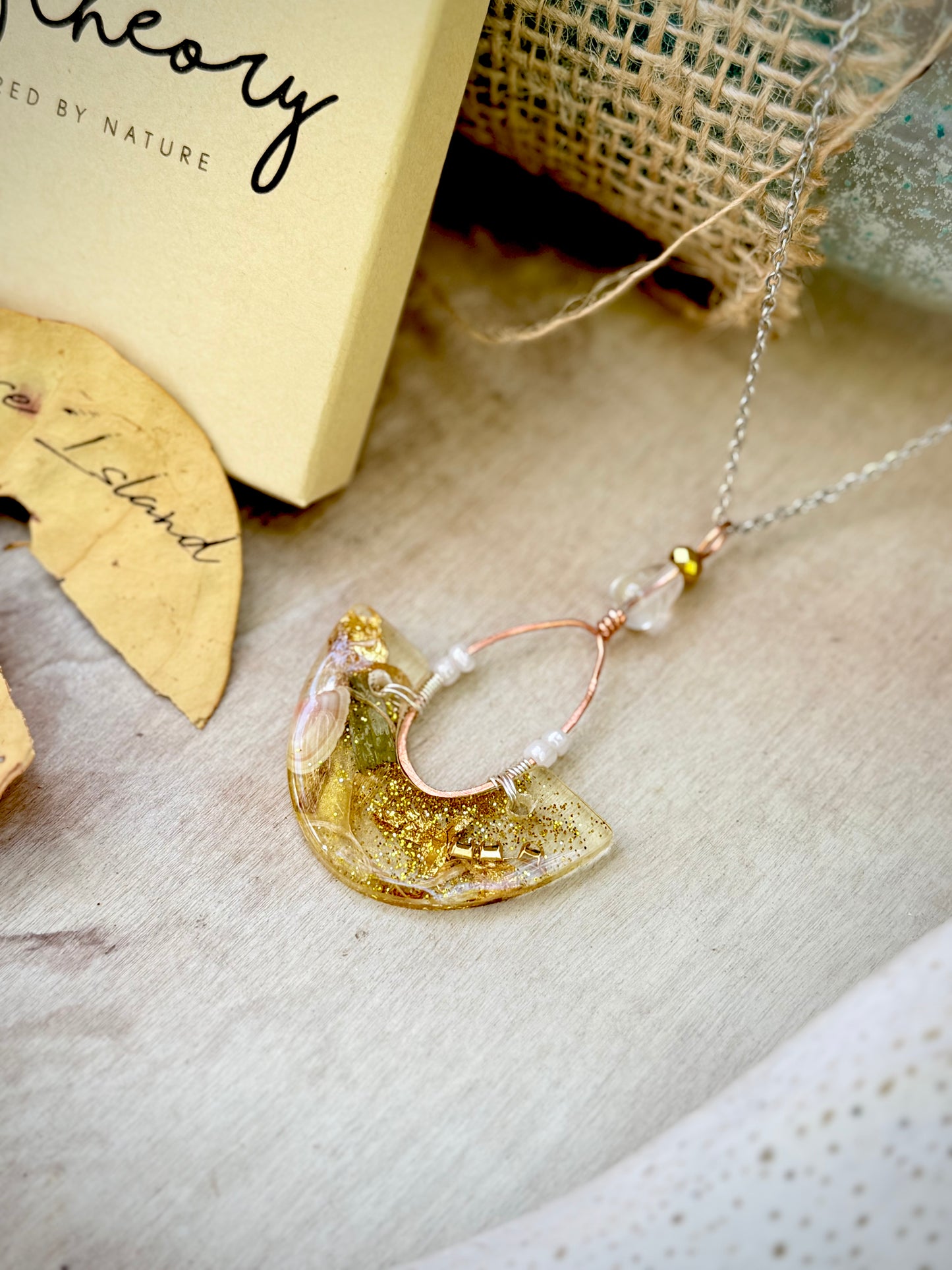 Treasure Island Resin Necklace