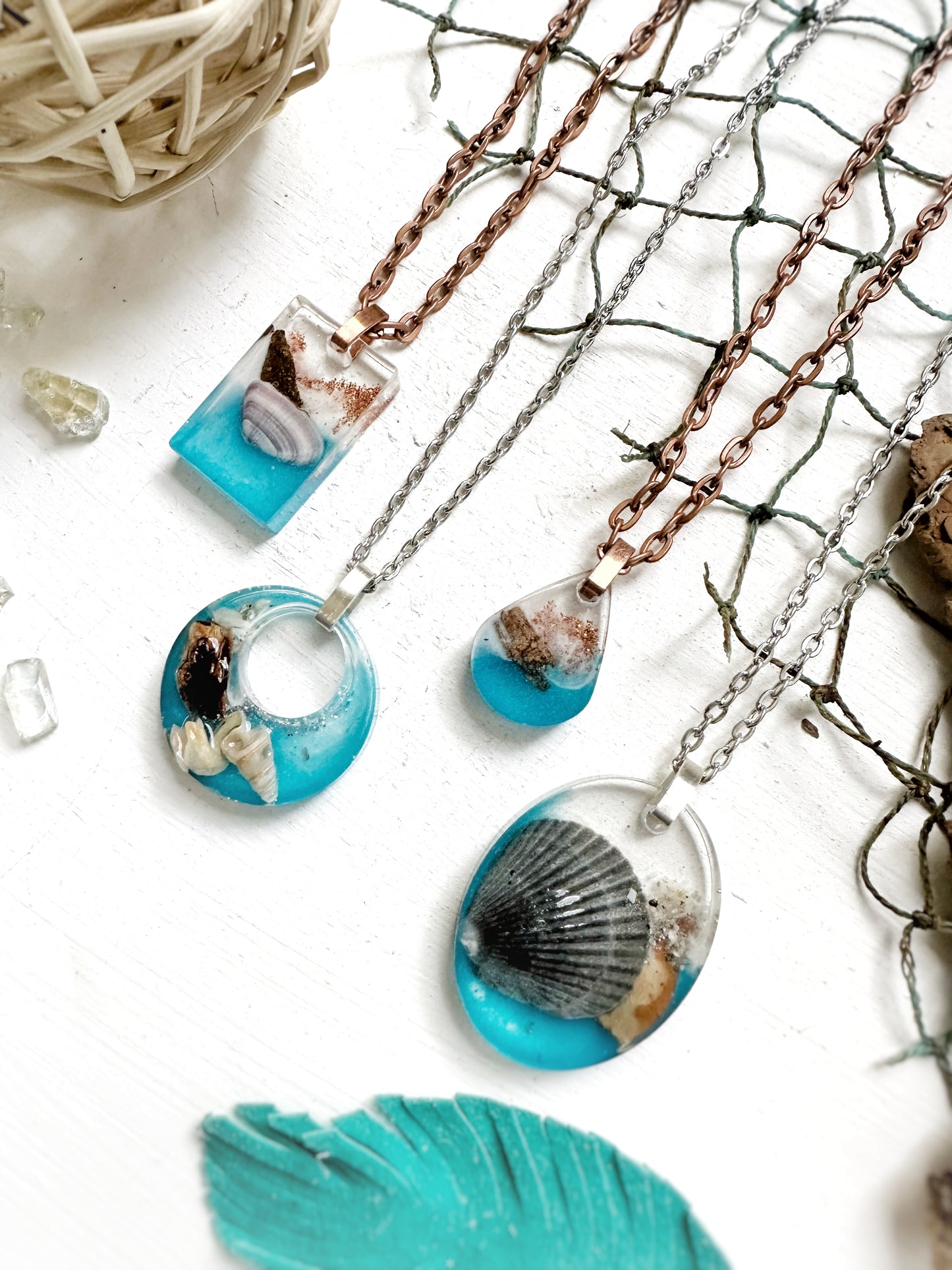 Customizable || Lido Key Florida Resin Nature (Sky Blue) Jewelry