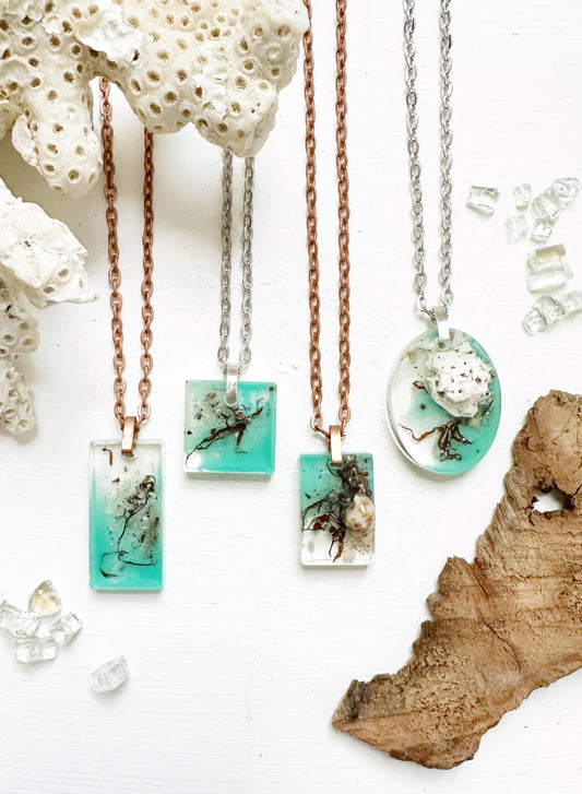 Customizable || Pass-a-Grille Florida Resin Nature (Aqua) Jewelry