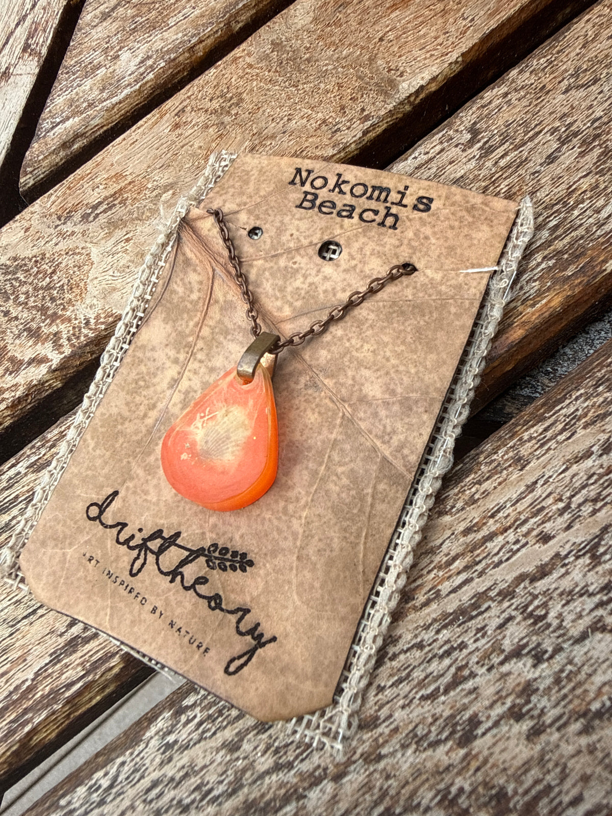 Nokomis Beach Cross Shell Keepsake Necklace