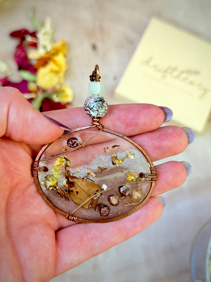 Asheville North Carolina Resin necklace