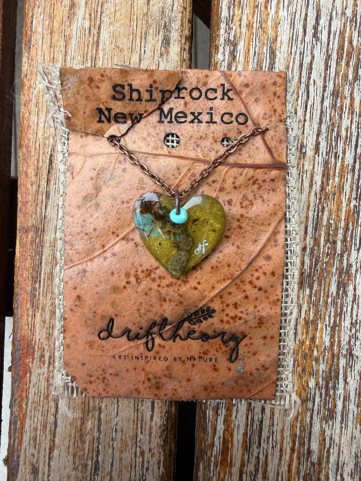 Shiprock New Mexico Heart Cactus + Sandstone Necklace