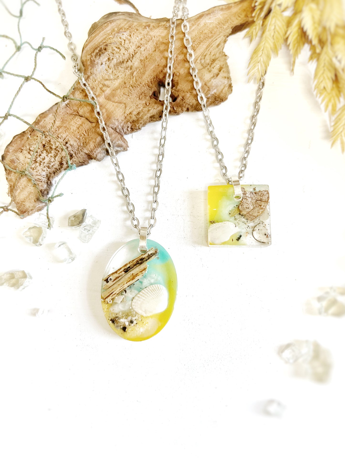 Customizable ||
 Gulfport Beach Florida Resin Nature Jewelry