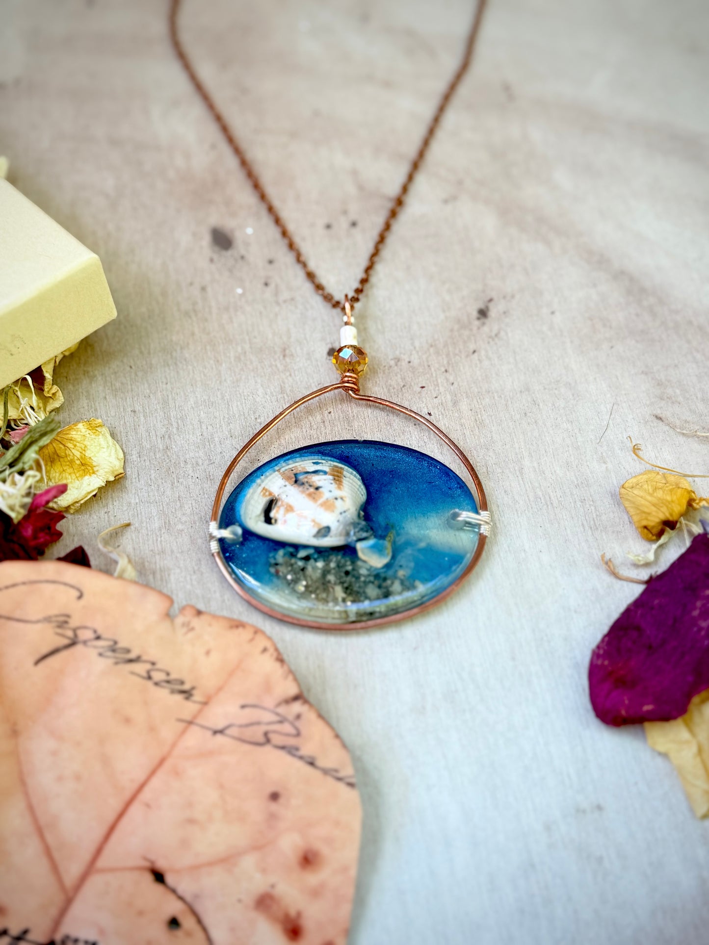 Caspersen Beach Resin Necklace