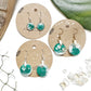 Customizable || Manasota Key Florida Resin Nature Dangle Earrings