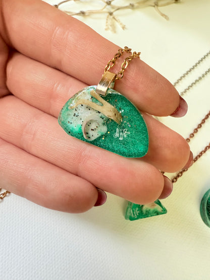 Manasota Key Florida Resin Necklaces
