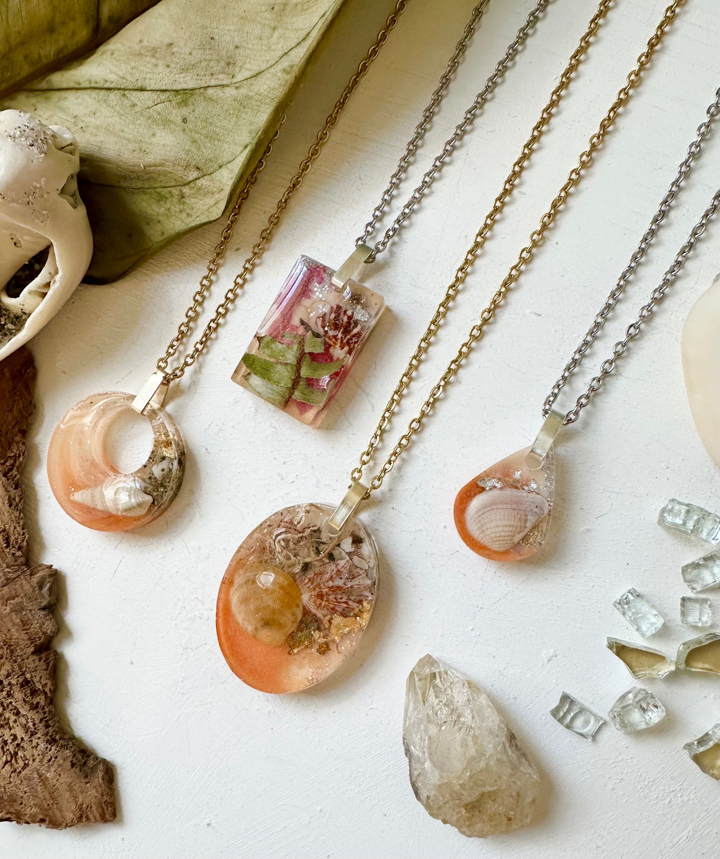 Customizable || Nokomis Beach Florida Resin Nature Jewelry