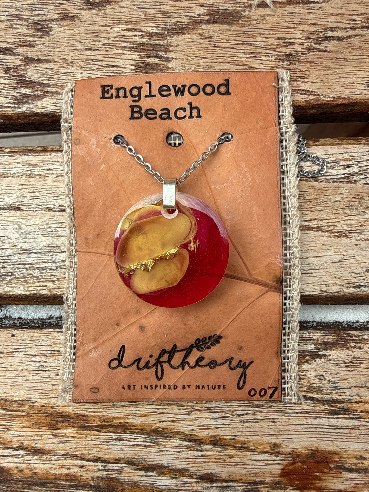 Englewood Beach Coquina Shell Keepsake Necklace