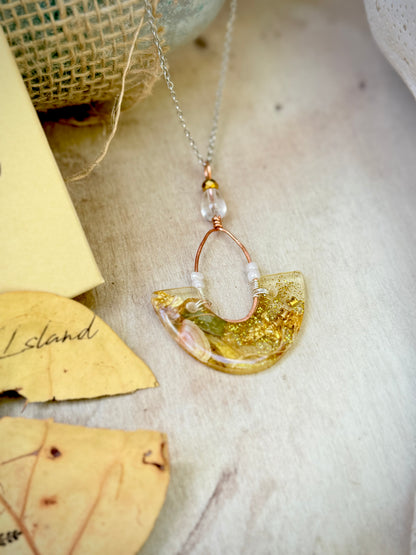 Treasure Island Resin Necklace