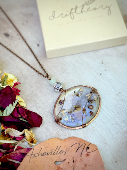 Asheville North Carolina Resin necklace