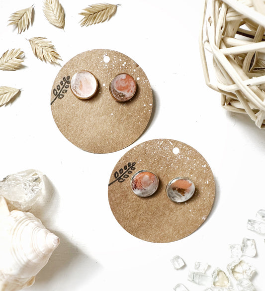Customizable || Coquina Beach Florida Resin Nature Stud Earrings