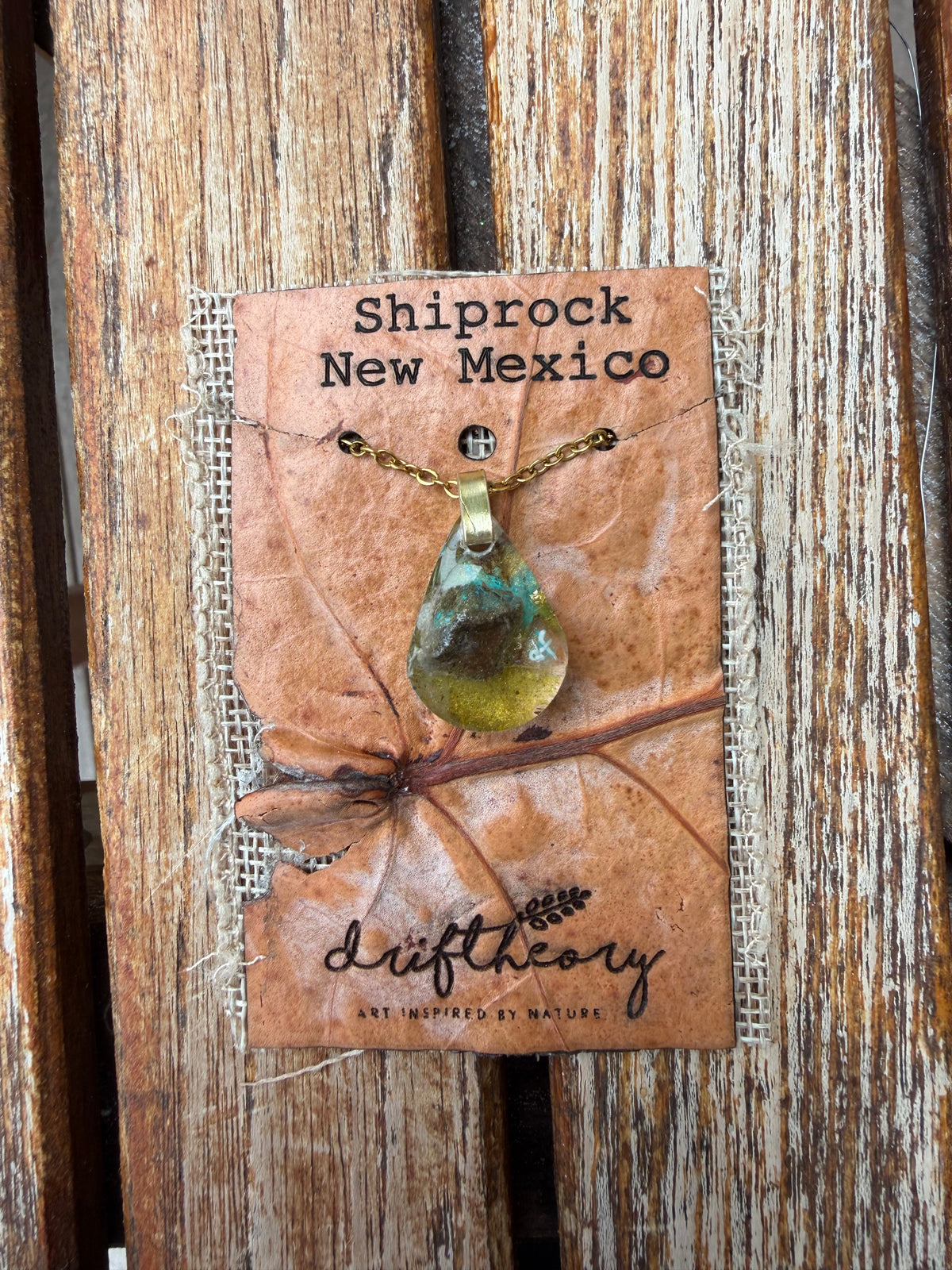 Shiprock New Mexico Cactus + Sandstone Keepsake Necklace (Copy)