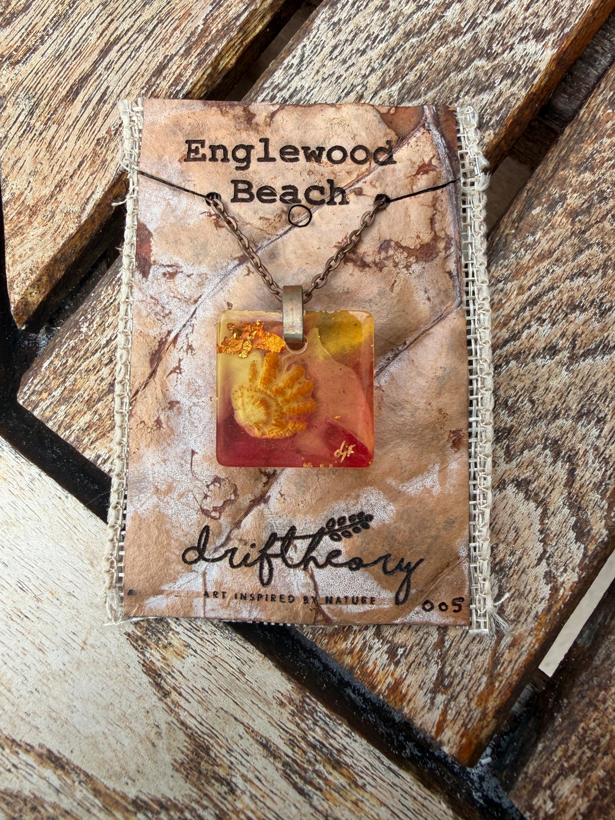 Englewood Beach Kitten’s Paw + Seashell Keepsake Necklace