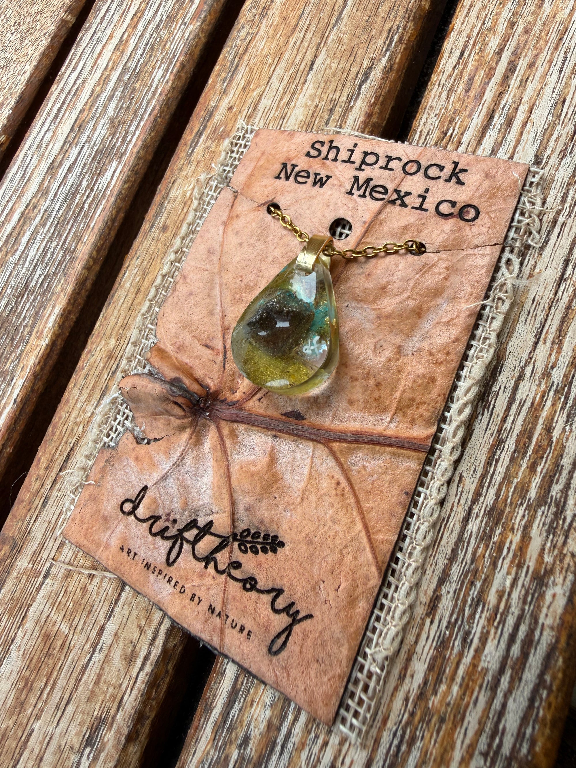 Shiprock New Mexico Cactus + Sandstone Keepsake Necklace (Copy)