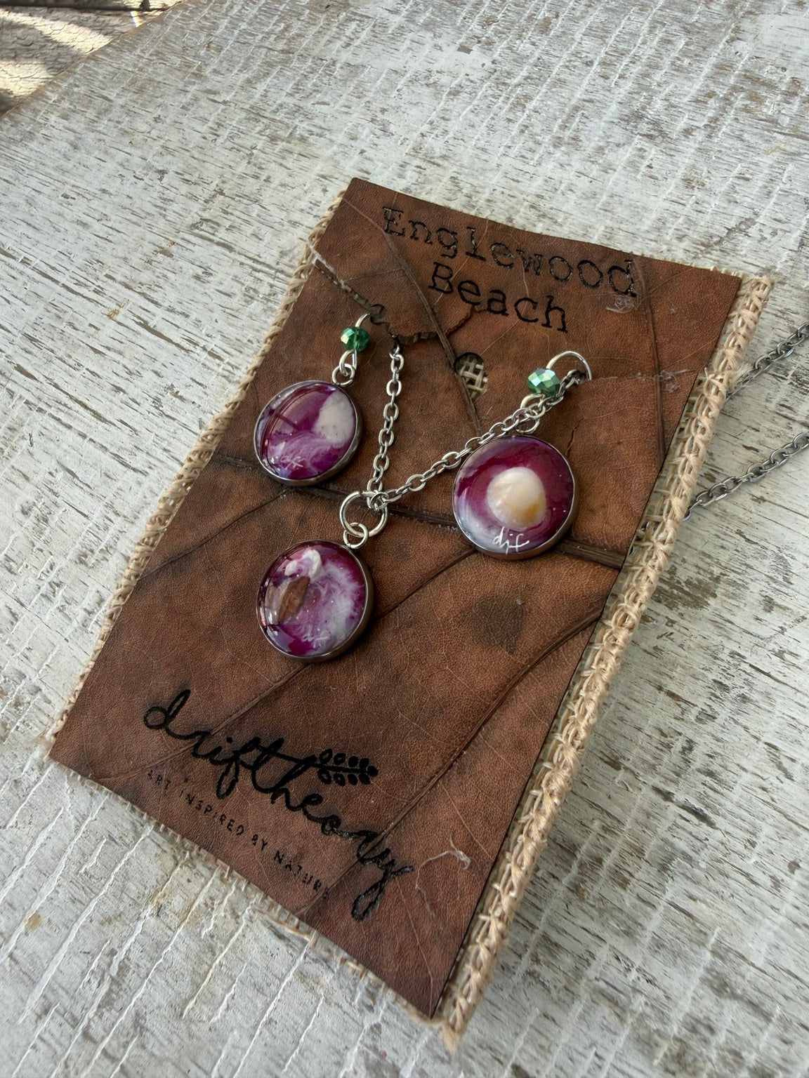 Englewood Beach Gift Set — Emerald &amp; Silver