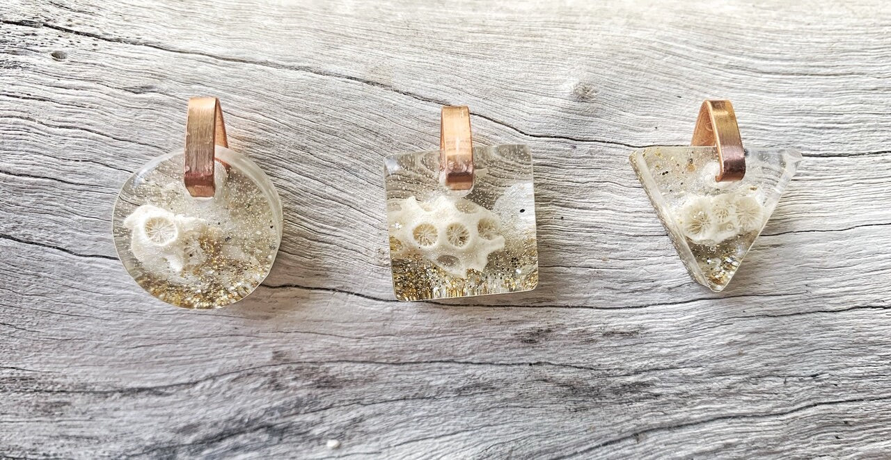 Florida Beach Mini Resin Necklace : Custom Sand Jewelry, Beach Sand Necklace, Ocean Gifts for Her, Mermaid Necklace,