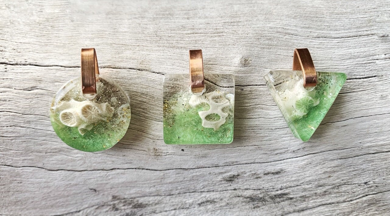 Florida Beach Mini Resin Necklace : Custom Sand Jewelry, Beach Sand Necklace, Ocean Gifts for Her, Mermaid Necklace,