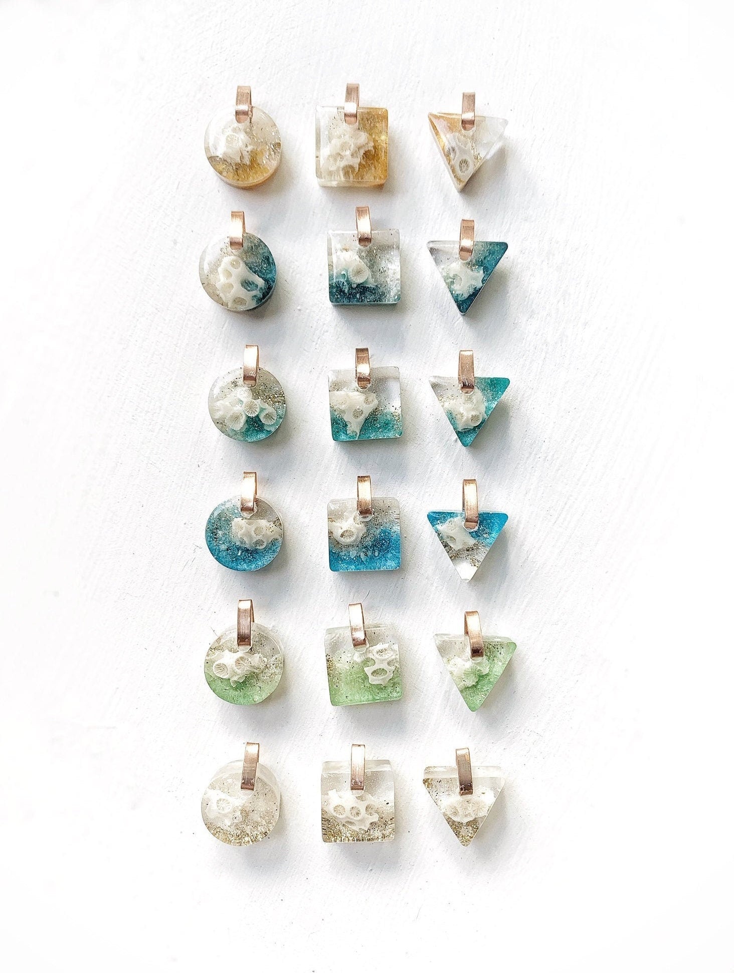 Florida Beach Mini Resin Necklace : Custom Sand Jewelry, Beach Sand Necklace, Ocean Gifts for Her, Mermaid Necklace,